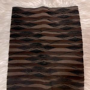Pleasure Doing Business Brown Tribal Bandage Mini Sexy Short Skirt PDB